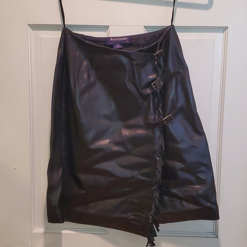 Ralph Lauren fringed wrap skirt